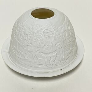 Hellman Versand Starlight Votive Santa Claus Porcelain Tea Light Cover